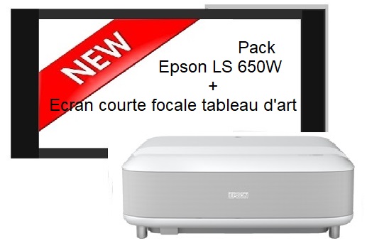epson LS 650W et ecran courte focale